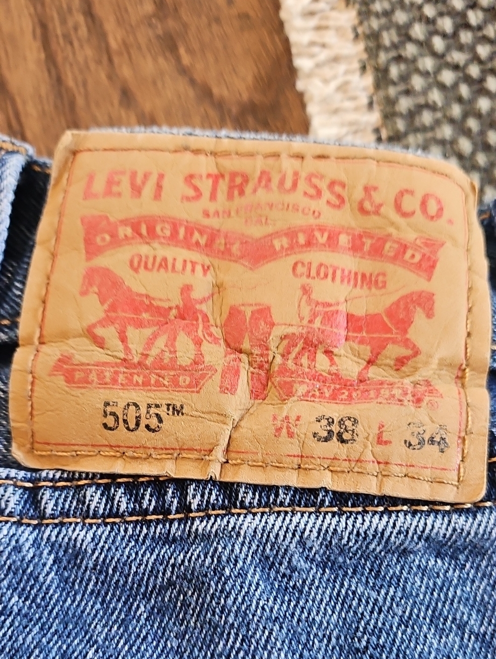 Levi's Men's 505 Straight Fit Jeans - Blue